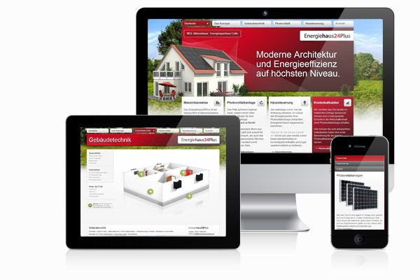 Mobile Webseite EnergiehausPlus