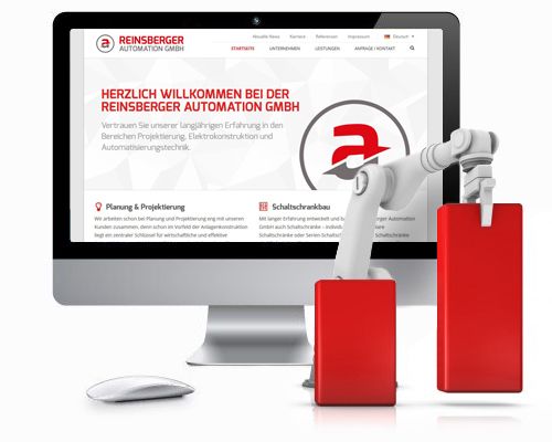 Webseite Reinsberger Automatisierung Halle